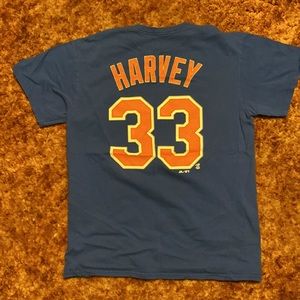 Majestic New York Mets Matt Harvey T-Shirt. Size Medium